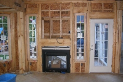 Rear Addition Fireplace - During