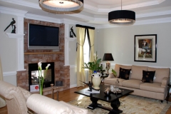 Room w/DBL sided FPLC and Ceiling Design