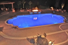 Pool with special lighting