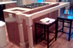 Kitchen Island - Before/Inbetween